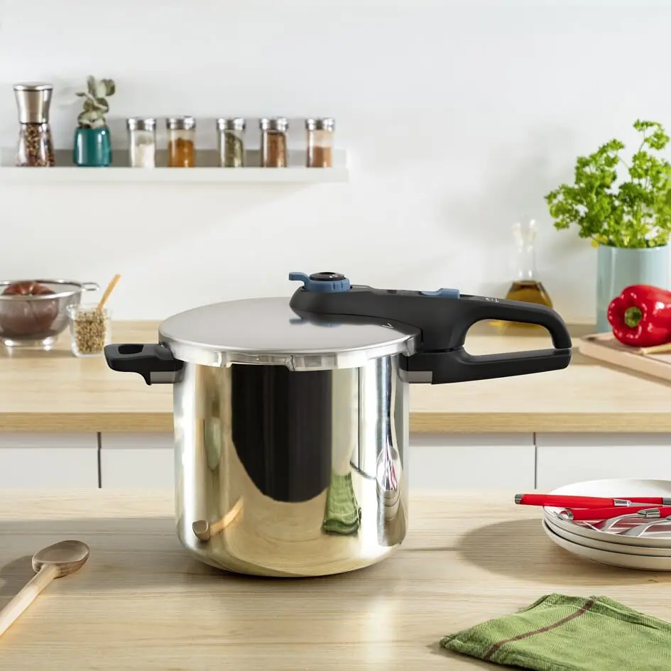 Скороварка Tefal Secure Trendy с паровой корзинкой 8 л (P2584401) - фото 4