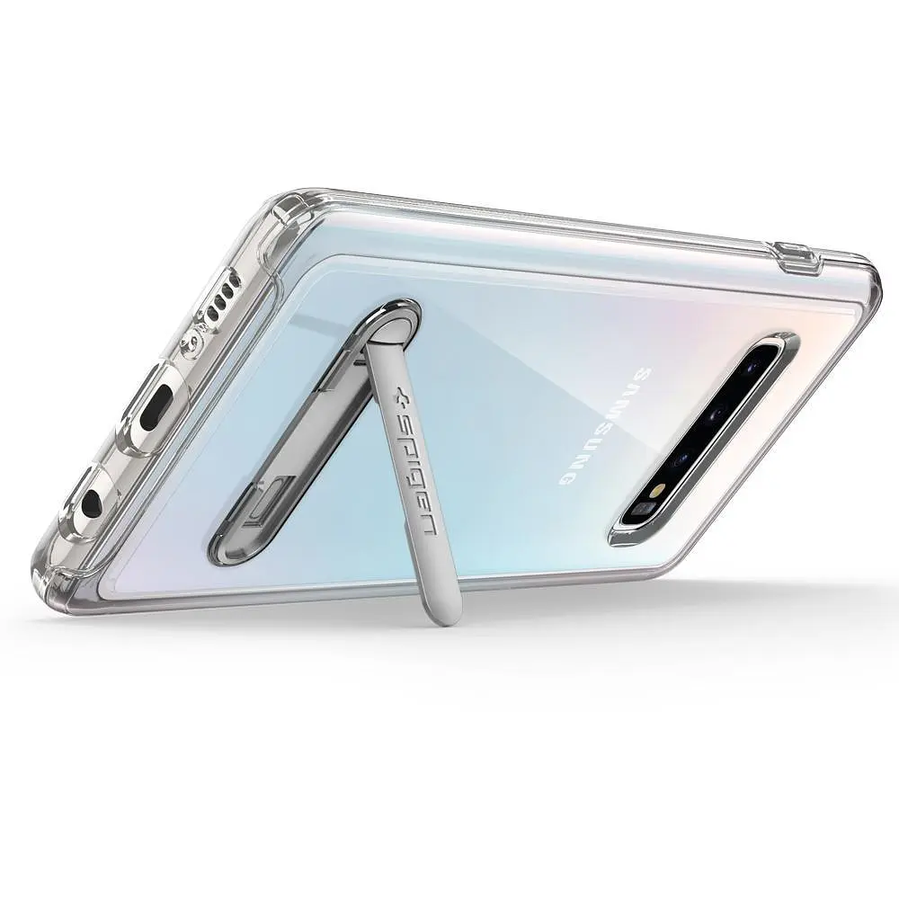 Чохол прозорий із підставкою Spigen Slim Armor Crystal Hybrid 605CS25388 для Samsung Galaxy S10 (6.1") Clear - фото 3