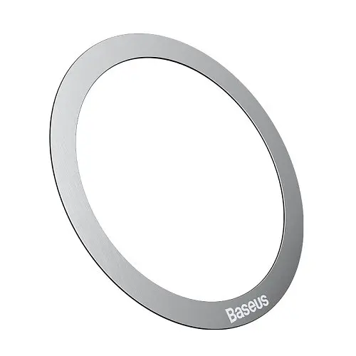 Пластина для MagSafe Baseus Halo Series Magnetic Metal Ring (2pcs/pack) сріблястий - фото 3