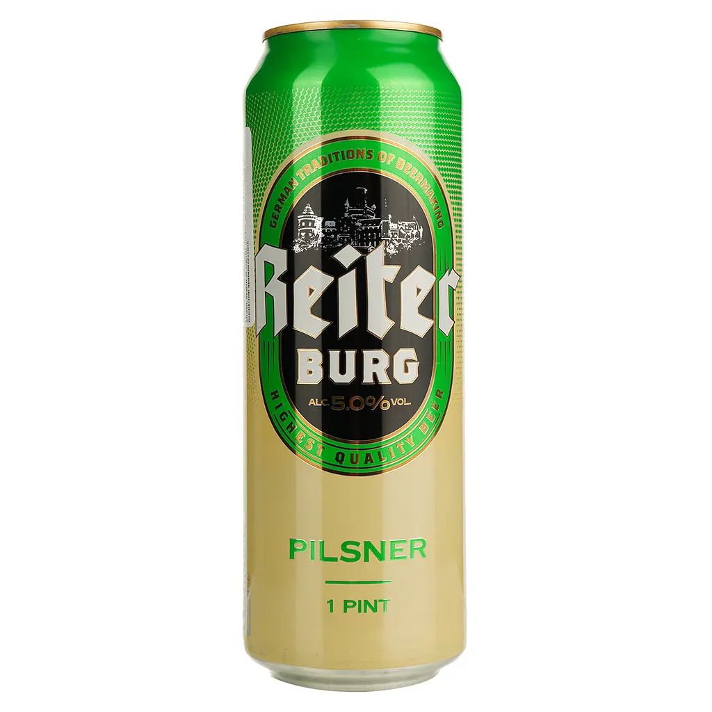 Пиво Reiter Burg Pilsner светлое 5% 0.568 л ж/б - фото 2