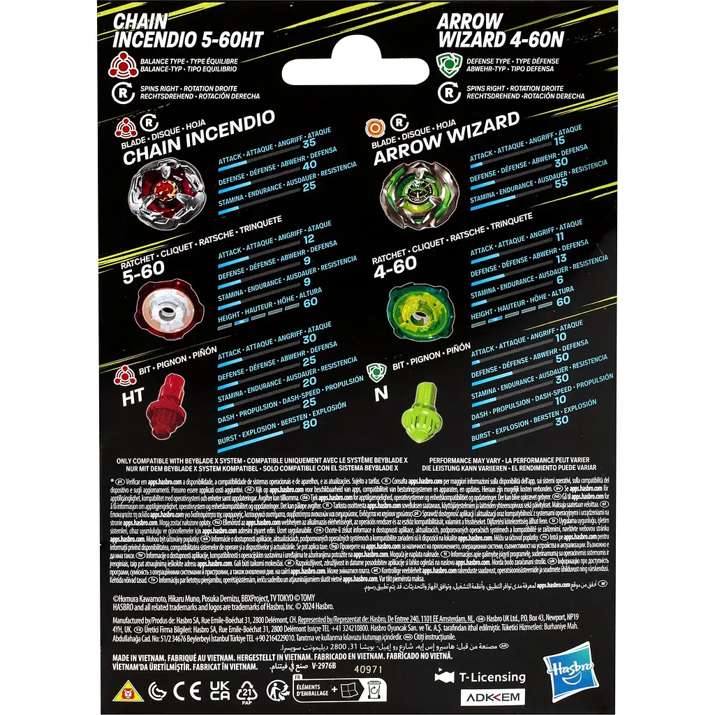 Набір іграшковий Hasbro Beyblade X Dual Pack Set з двох дзиґ (F9586_G0196) - фото 4