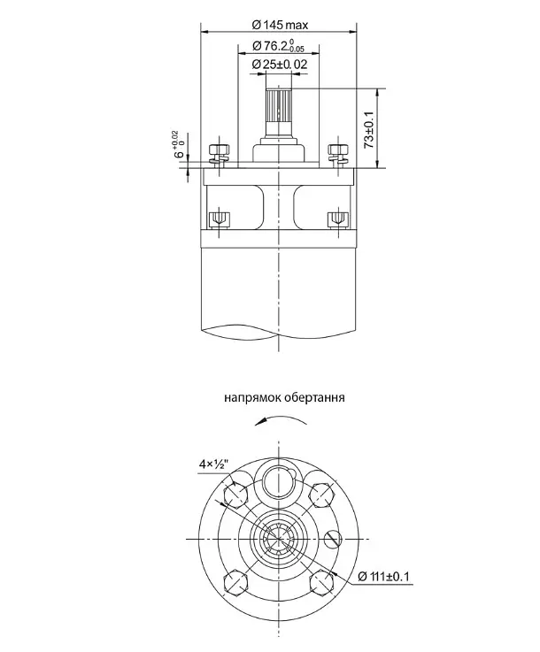Насос відцентровий свердловинний DONGYIN 6SP30-20 380В 18.5кВт H 228(153)м Q 700(500)л/хв Ø145мм +пульт (з 3х частин) (7777323) - фото 3