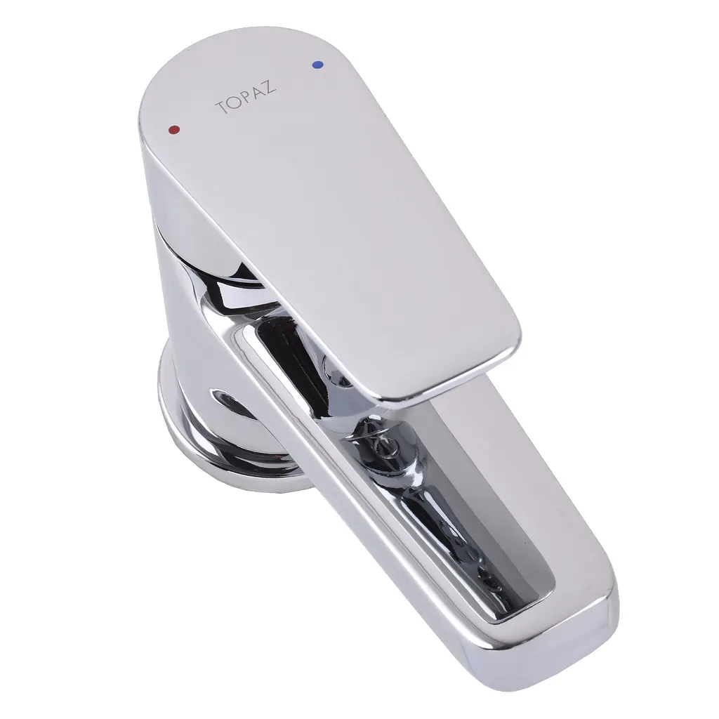 Змішувач для умивальника TOPAZ CAPRI TCA-15201-H43 хромований для ванної кімнати з керамічним картриджем - фото 2