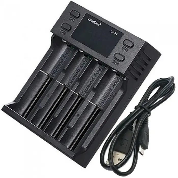 Зарядное устройство для 4-x аккумуляторов 18650 26650 21700 АА ААА Li-Ion LiFePO4 NiMH LiitoKala Lii-S4 - фото 3