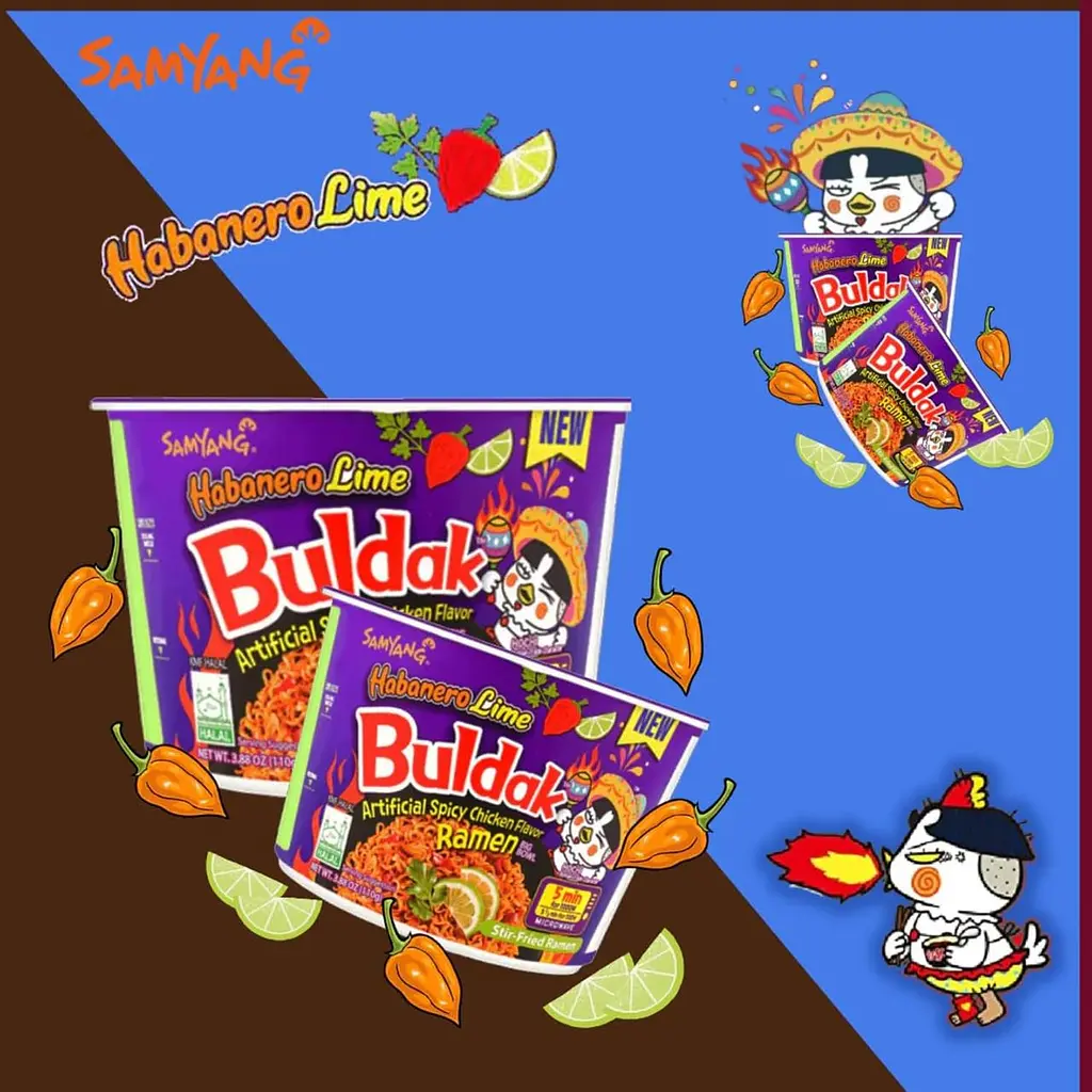 Локшина швидкого приготування Samyang Buldak Ramen Habanero Lime Bowl 110г - фото 8