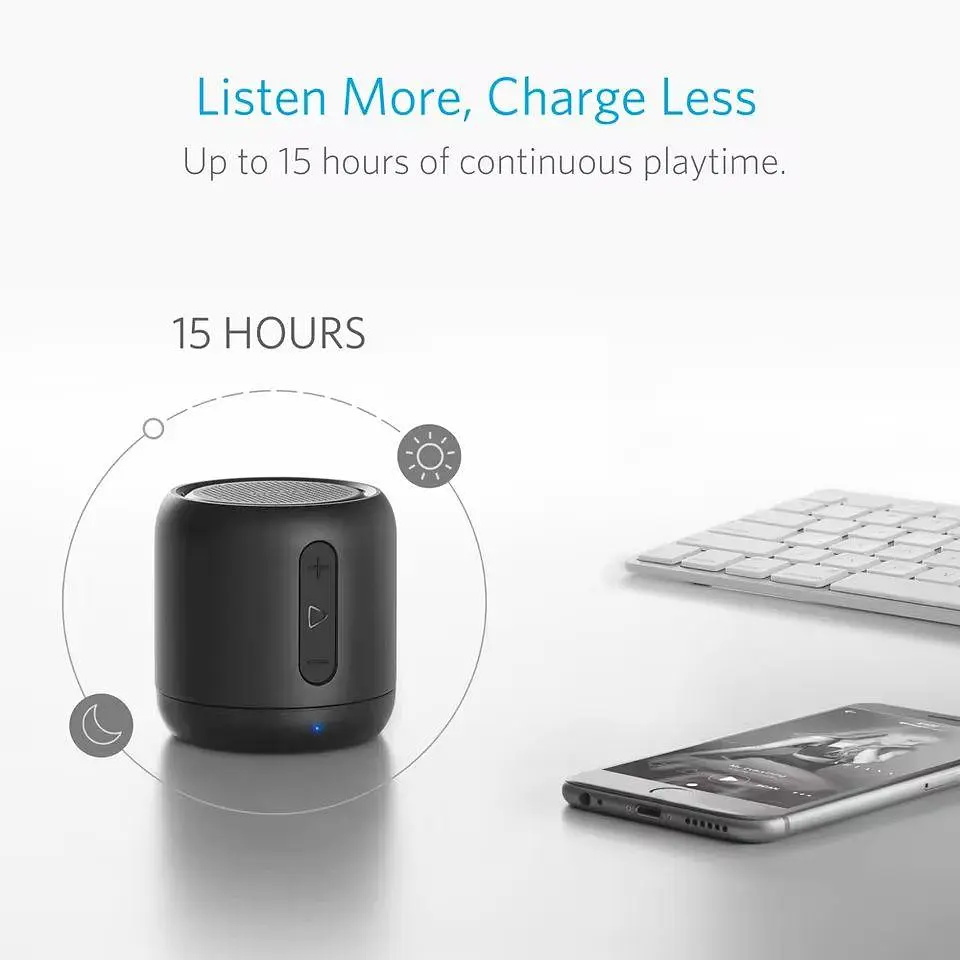 Колонка Anker SoundCore Mini Black 5W | 1800 mAh | FM радіо | підтримка micro SD - фото 5