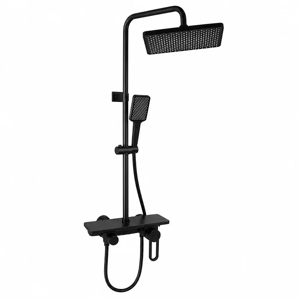 Змішувач для ванної кімнати Shower Set AND YLN16001H • Душова система з верхнім душем, ручною лійкою та стійкою - фото 2