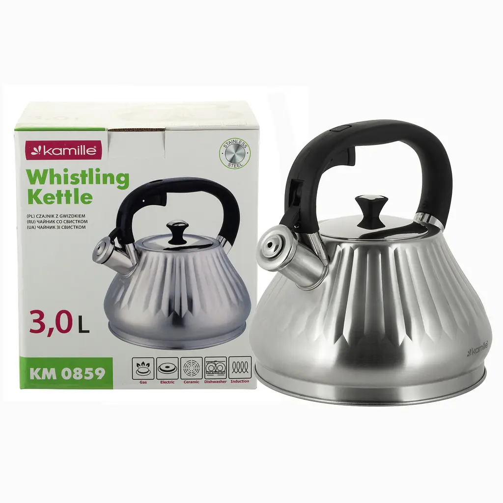 Чайник із свистком Kamille KM-0859 3.0 л - фото 9