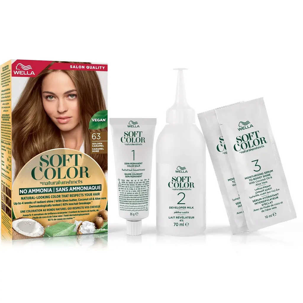 Фарба для волосся Wella Soft Color Безаміачна 63 - Карамель (3614228865807) - фото 5