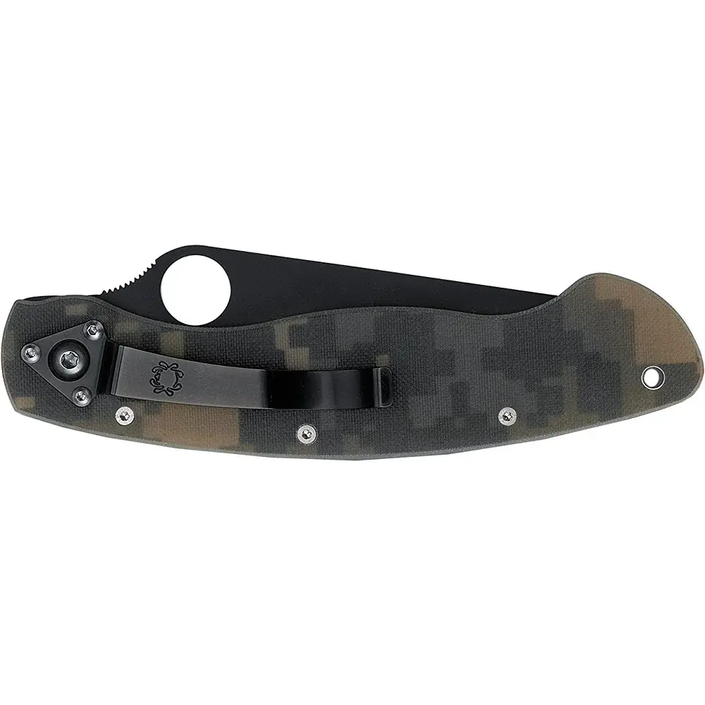 Ніж Spyderco Military Black Blade camo - фото 2