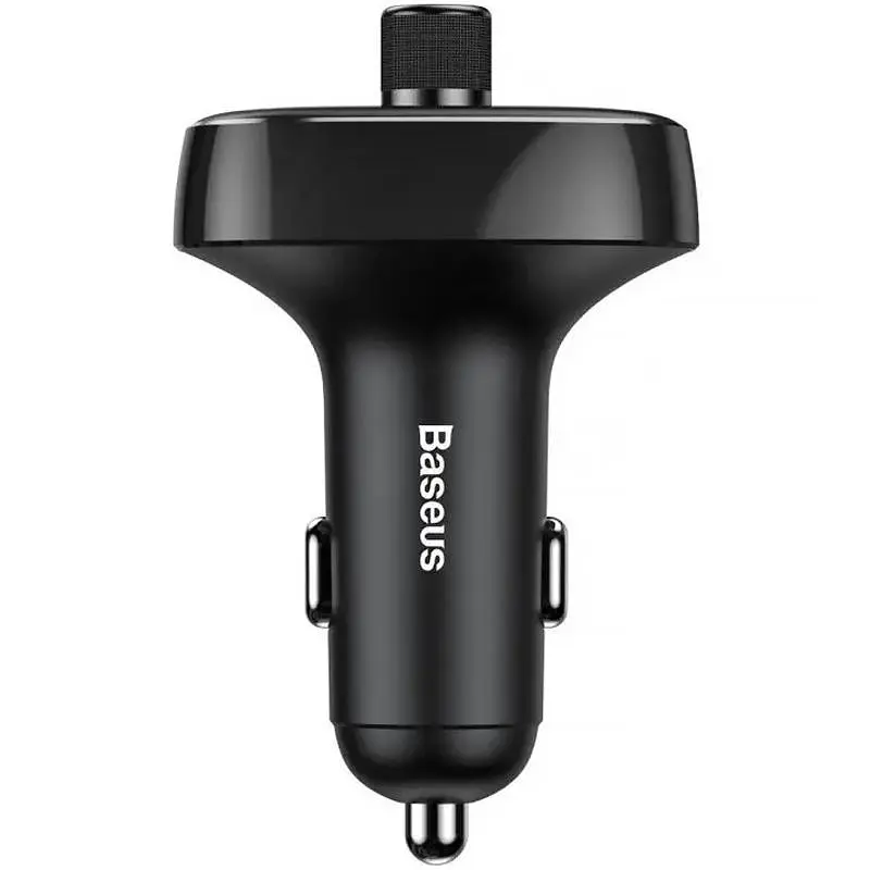 АЗП FM модулятор Baseus S-09 Overseas Edition 3.4A (2USB-A) (CCMT000301) Black - фото 5