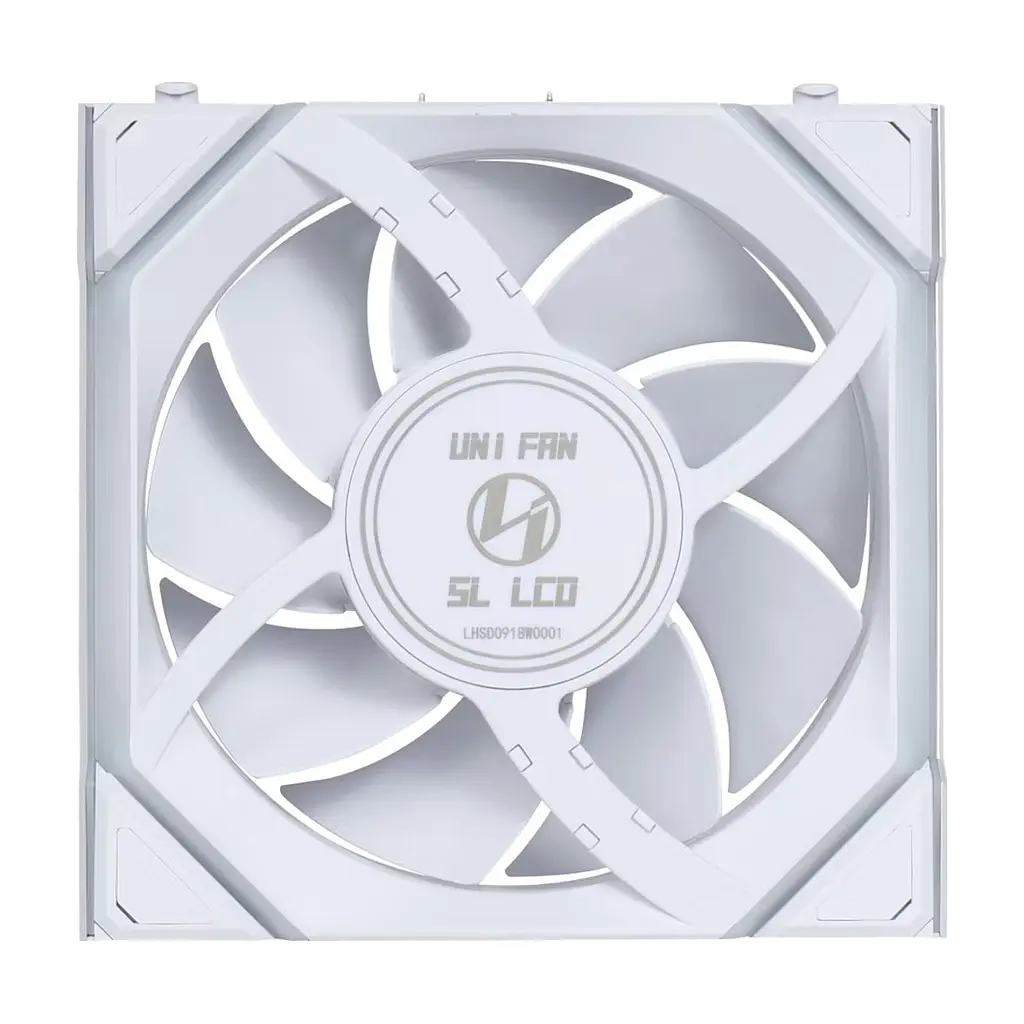 Кулер до корпусу Lian Li UNI Fan SL WIRELESS LCD 120-3, White (G99.12SLLCD1W3W.00) - фото 6