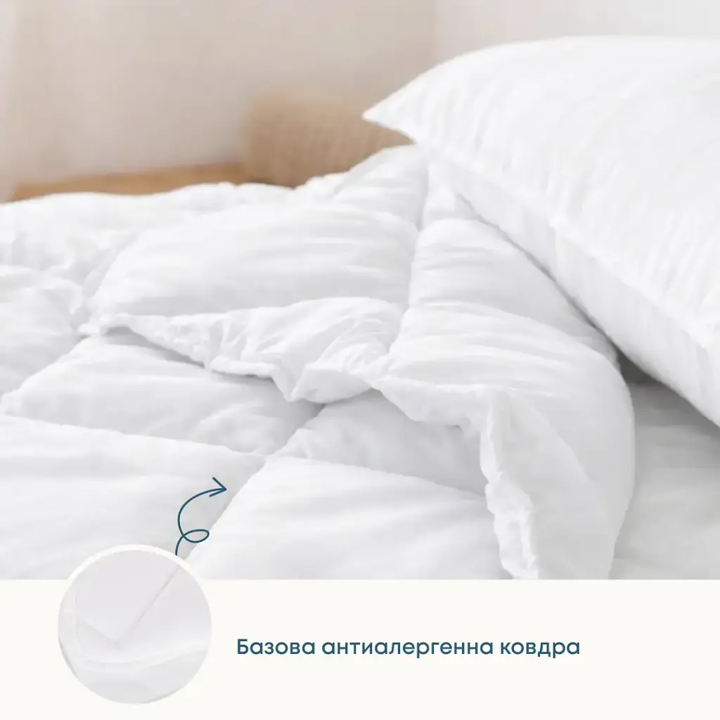 Ковдра FRIENDLY WHITE COMFORT 350 г/м2, 140x205 см (1-02565_00000) - фото 2