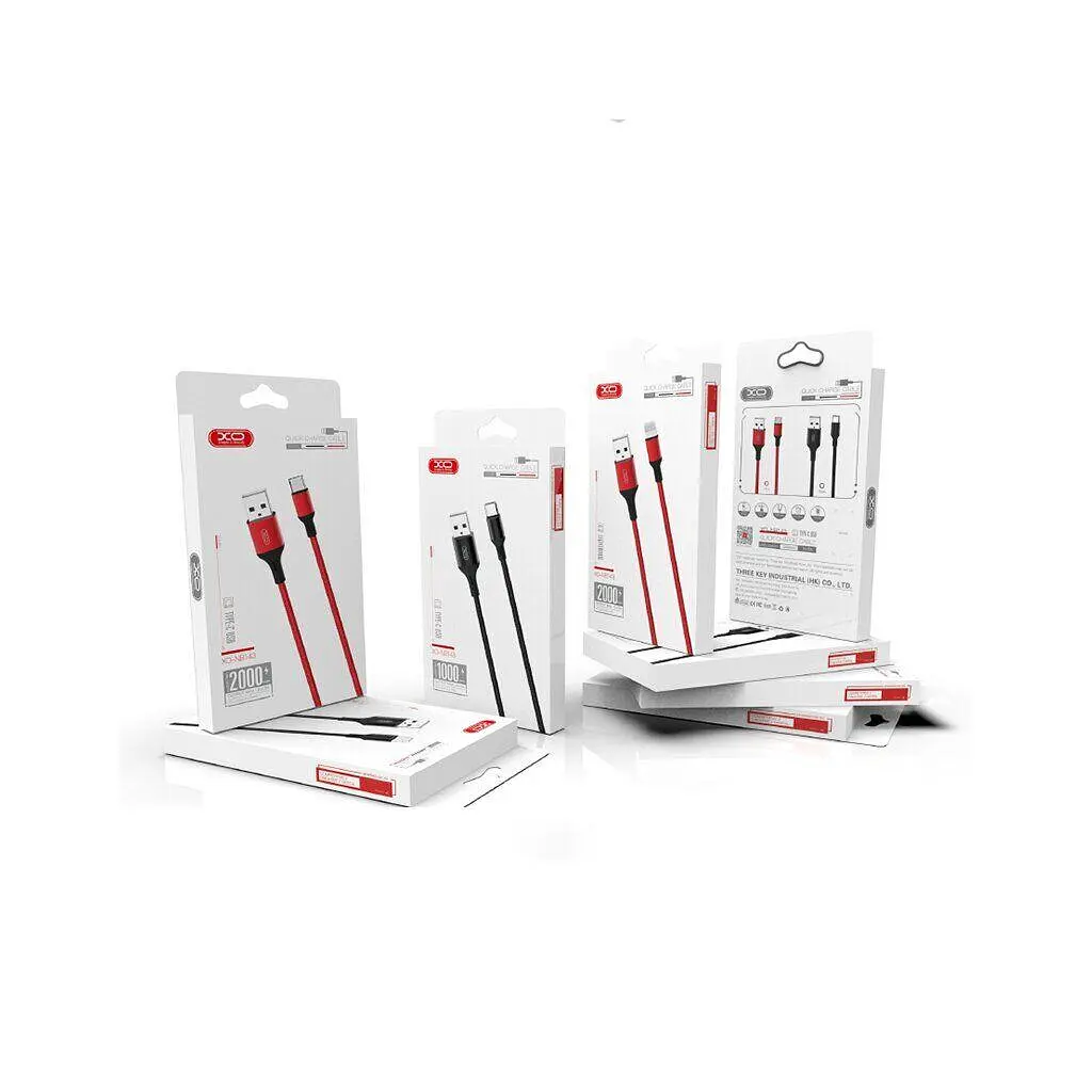 Дата кабель USB 2.0 AM to Micro 5P 2.0m 1.5A braided black XO (NB143-M2-BK) - фото 3
