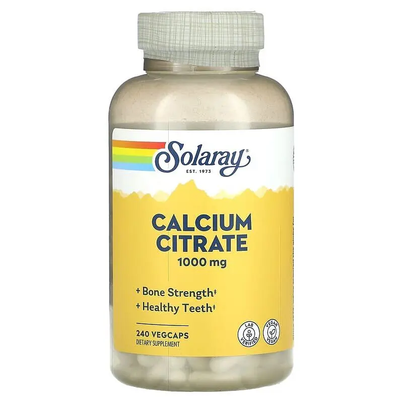 Амінокислота Calcium Citrate, 1000 mg Solaray vit0004032