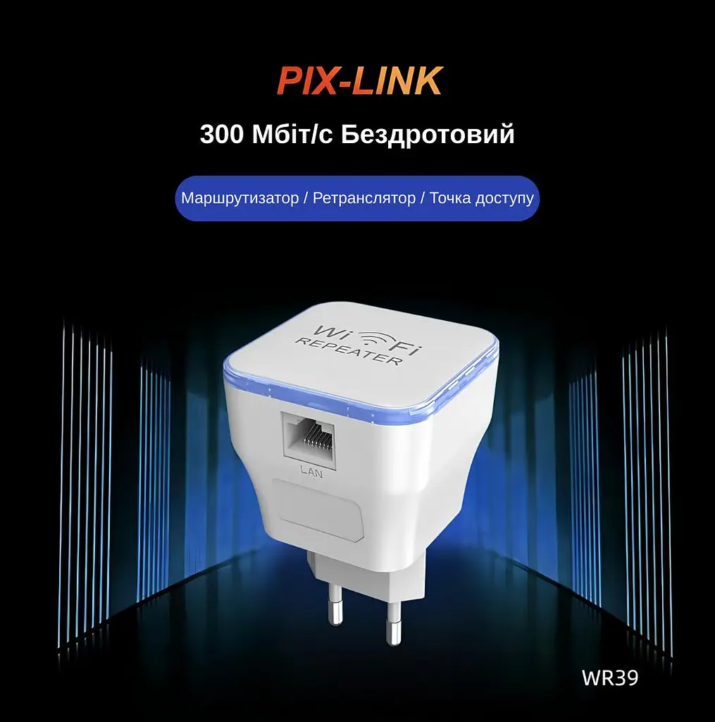 Ретранслятор-маршрутизатор Pix-Link X300R8 300Мбит/с 2.4ГГц Белый (TNRWSW021003W 4272) - фото 10