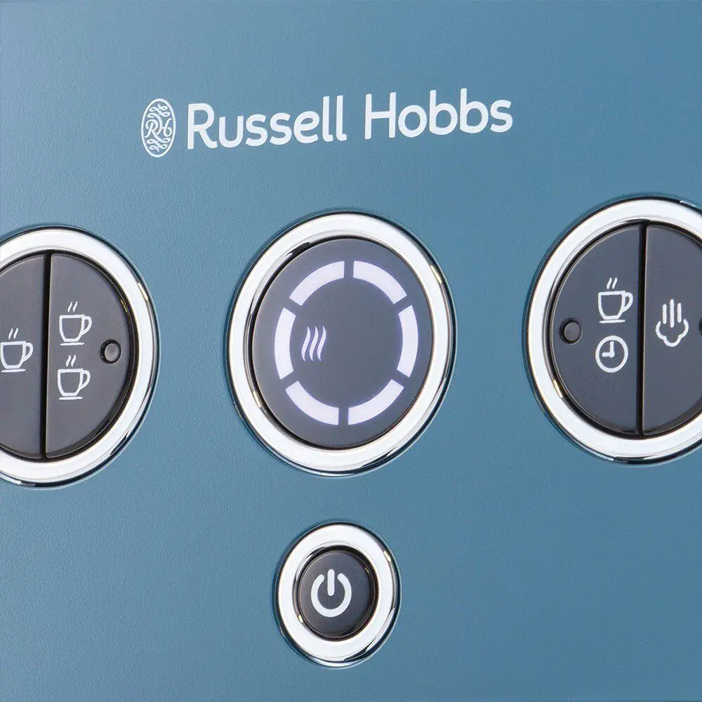Кофеварка Russell Hobbs Distinctions Ocean рожковая 1.1 л сине-серебристая (26451-56) - фото 6