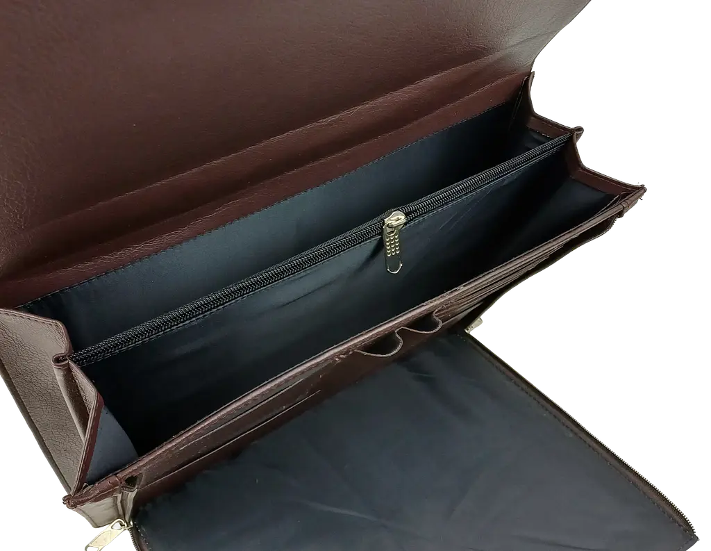Портфель чоловічий Exclusive Еко-шкіра Коричневий (714000 brown) - фото 7