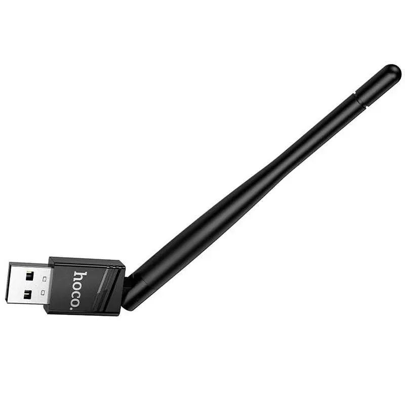 WiFi адаптер Hoco HI37 WiFi4 USB External Antenna 150Mbps Black - фото 3