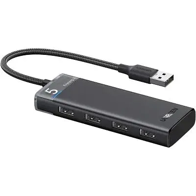 Концентратор Ugreen USB 3.0 to 4xUSB 3.2 Gen1 CM653 black (15548)