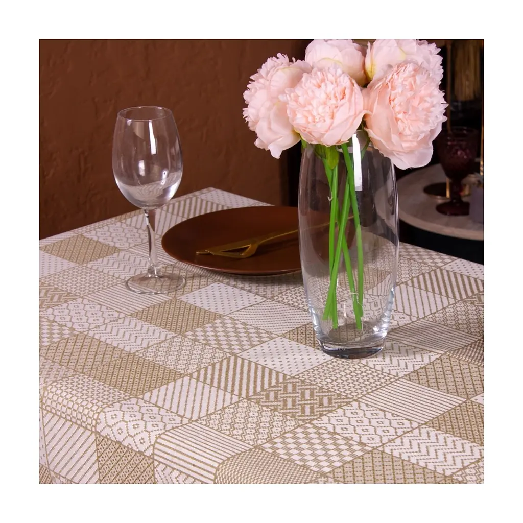 Скатертина MirSon Жакард №301 Jacquard Olive 100x140 см (2200006723356) - фото 3