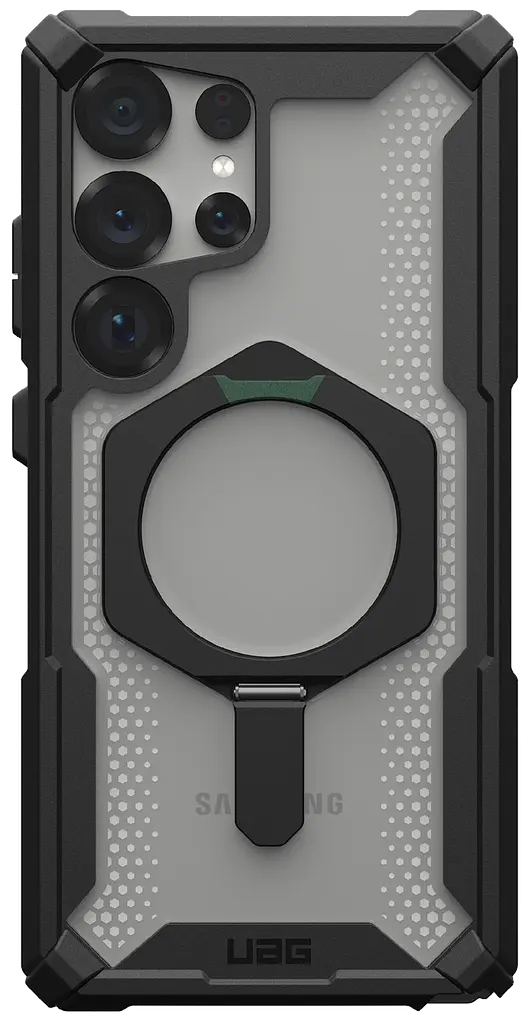 Оригінальний протиударний чохол для Samsung Galaxy S25 Ultra UAG Plasma XTE MagSafe Black 214467114097 (S938) з підставкою