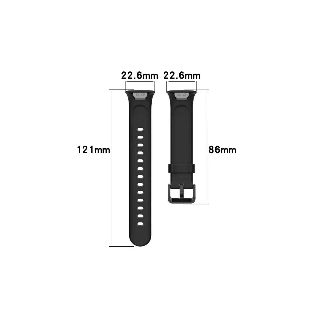 Ремінець до фітнес браслета BeCover Silicone для Xiaomi Mi Smart Band 7 Pro Black (708592) - фото 4