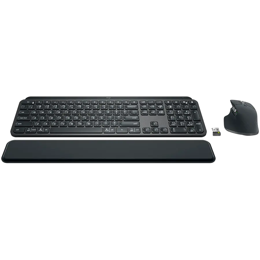 Комплект: клавіатура та миша Logitech MX Keys for Business UA Graphite (920-010933) - фото 2
