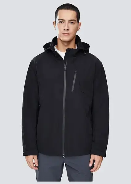 Куртка Windproof Anti-Drilling Hooded Down Jacket 3XL черная - фото 3