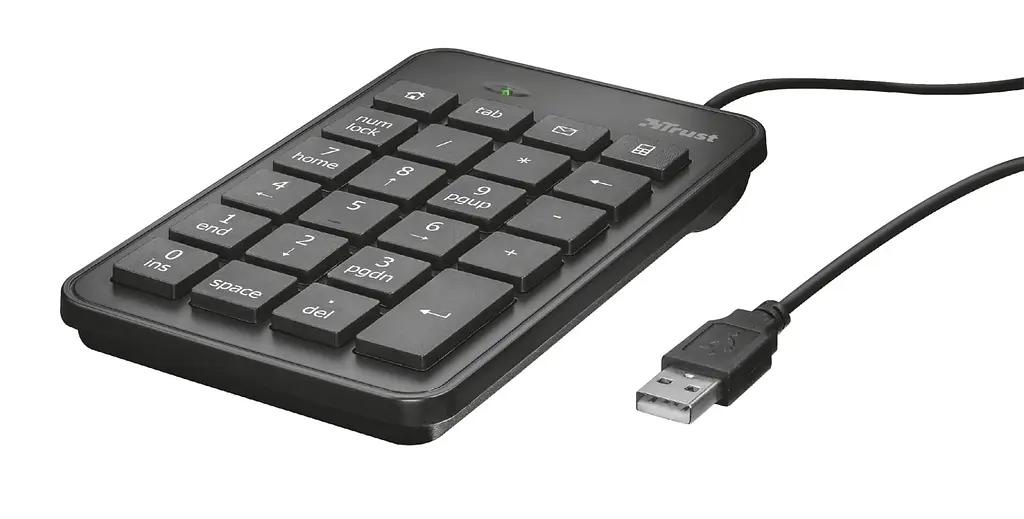 Клавіатура мембрана Xalas USB-A Numeric Keypad 23Key, USB-A, чорний Trust teh0013889 - фото 3