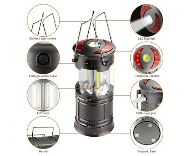 Ліхтар Solight WN39 LED camping flash light USB 200lm - фото 4