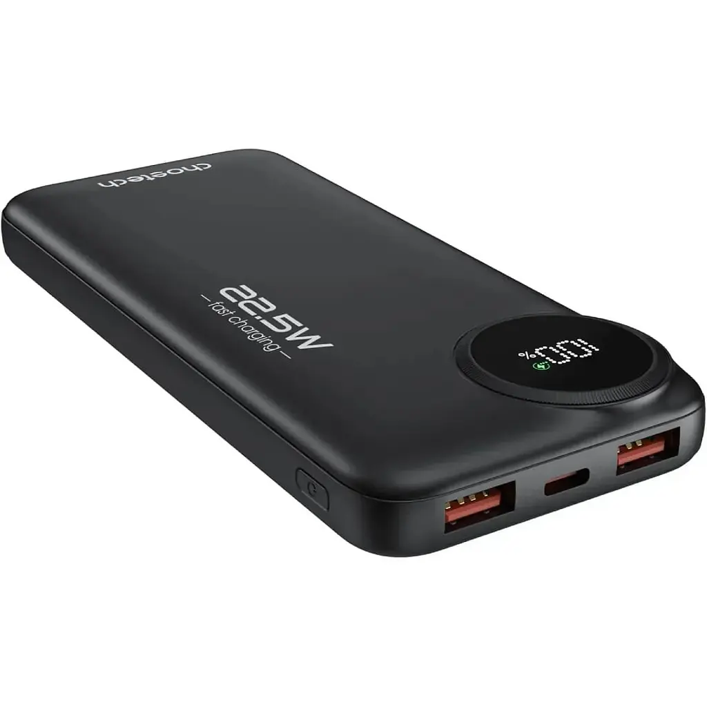Павербанк Choetech Black 10 000 mAh / 22.5 Вт (M15-B791-ACBK-NG) - фото 2
