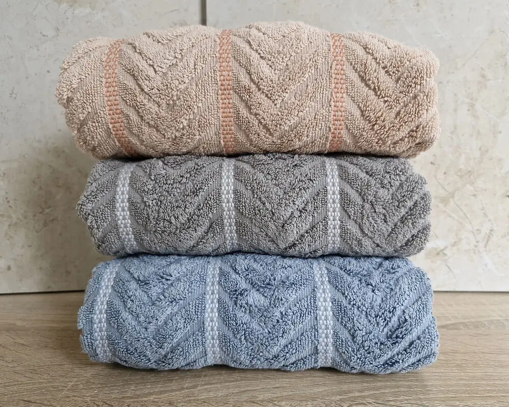 Набір турецьких махрових рушників Cestepe MicroCotton Premium 3 штуки 50x90 Multi 2 щільність 600 г/м2 - фото 3