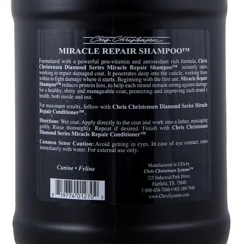 Шампунь для собак і кішок Chris Christensen Miracle Repair догляду за вовною 3.8 л - фото 4