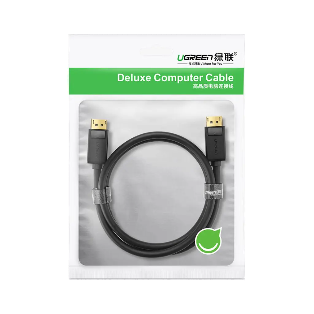 Кабель мультимедійний DisplayPort M to DisplayPort M 1.5m DP102 black Ugreen (10245) - фото 2