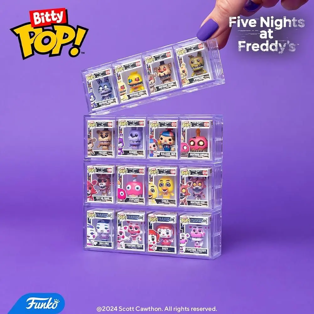 Набор фигурок Bitty Pop 5 ночей с Фредди Бонни пак Five Nights at Freddy's Bonnie 4 Pack 3 см B FNF 4P - фото 4
