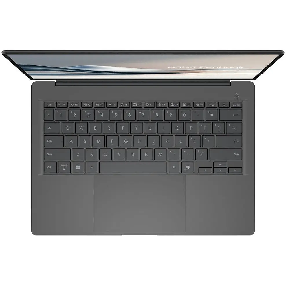 Ноутбук ASUS Zenbook A14 UX3407RA с процессором Snapdragon X Elite X1E 78100 pana la 3.4GHz, 14''. WUXGA, OLED, 32GB LPDDR5X RAM, 1TB SSD, Qualcomm® Adreno™ GPU, Windows 11 Pro, Iceland серый - фото 10