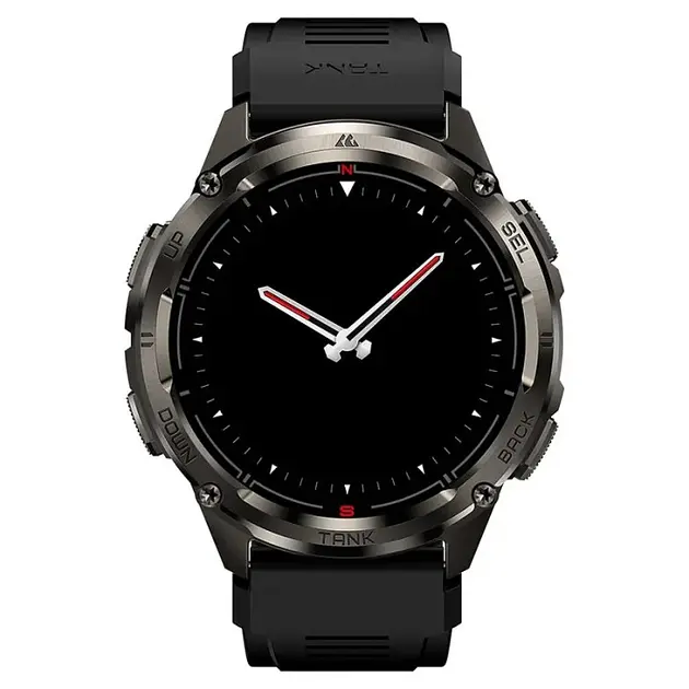 Розумні тактичні смарт-годинник Kospet Tank T3 Ultra 2 модуль GPS Special Edition Два ремінця Black (18651) - фото 5