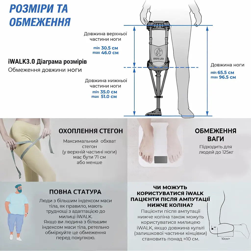 Милиця iWALK 3.0 Hands-Free (HFC30303-6-2664) - фото 9