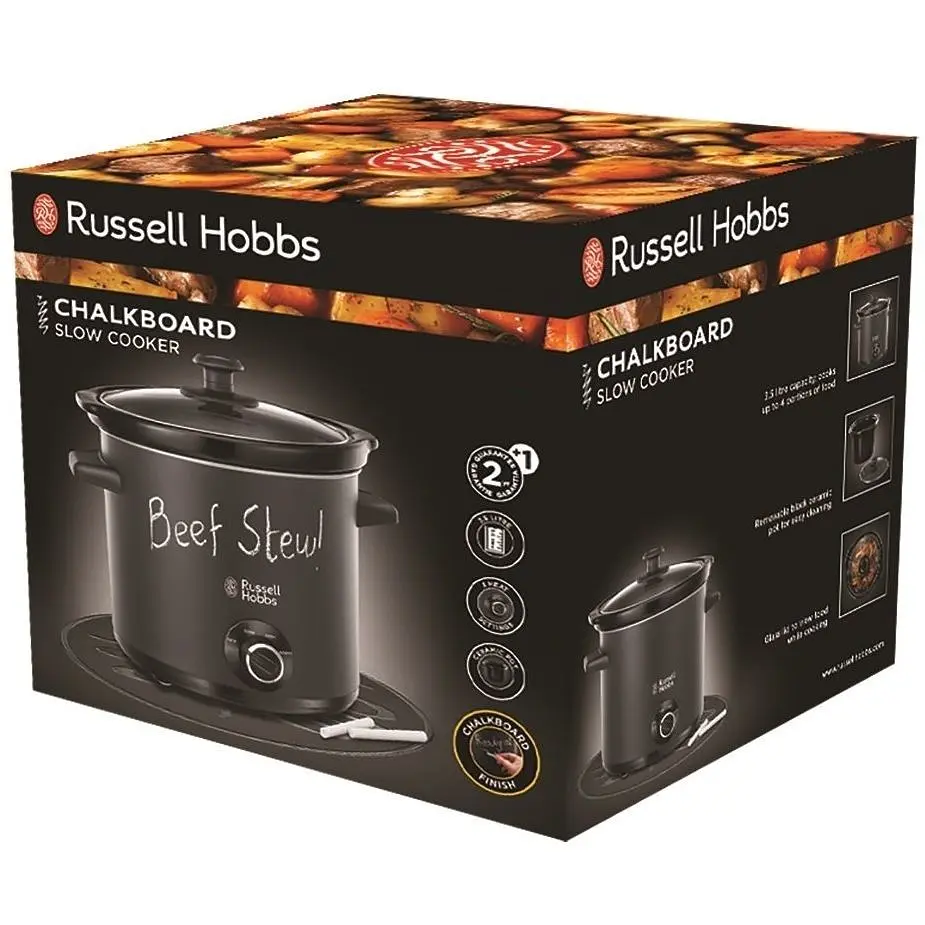 Повільноварка Russell Hobbs ChalkBoard 200 Вт чорна (24180-56) - фото 3