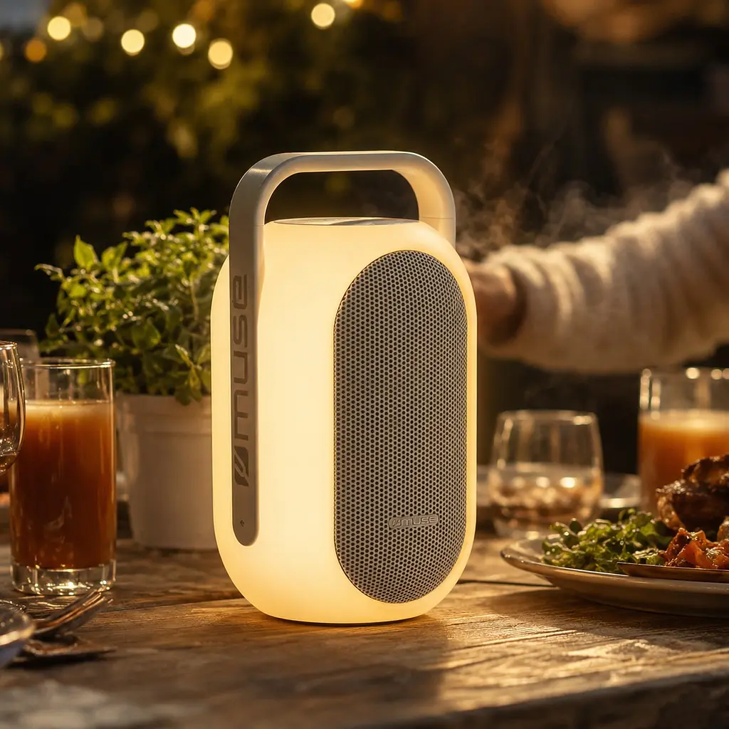 Колонка портативна з ручкою Muse ML-625 BT біла - фото 5