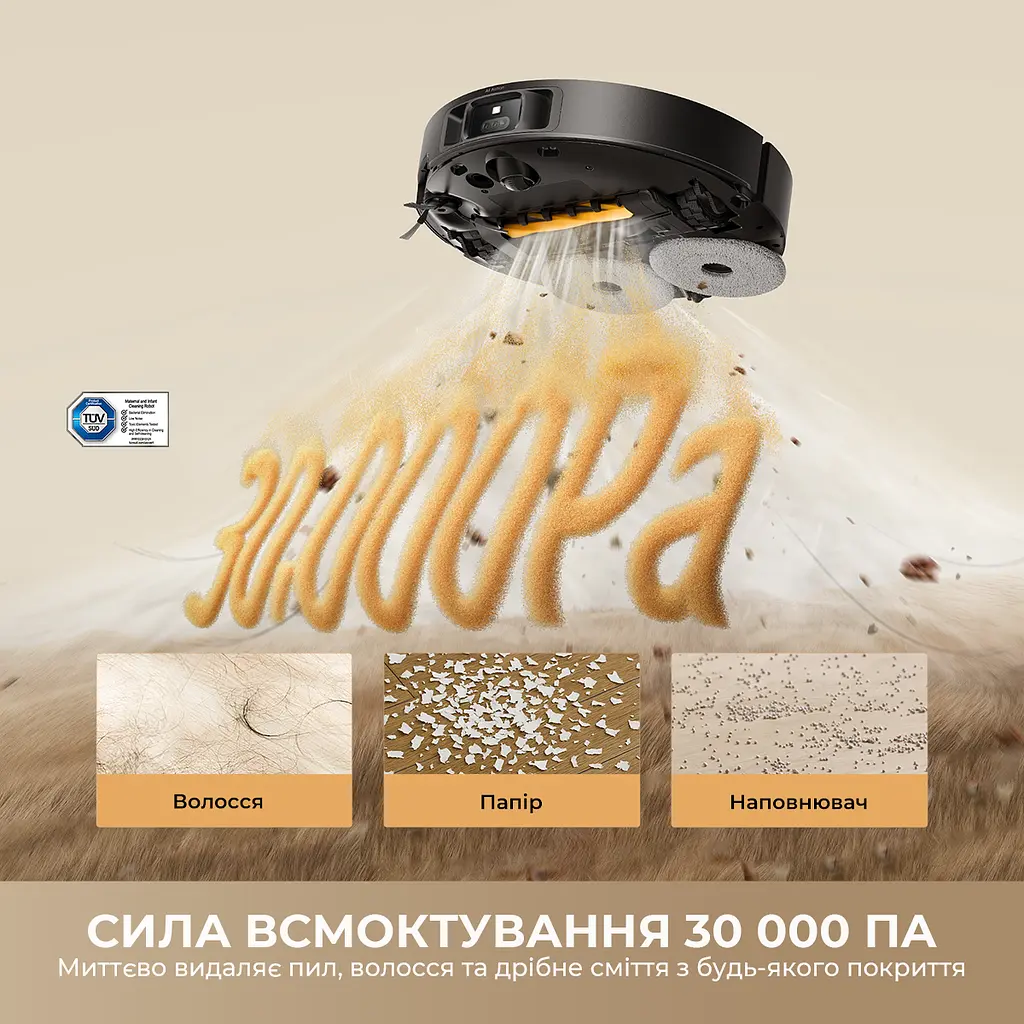 Робот-пилосос миючий Dreame L50s Pro Ultra Black - фото 2