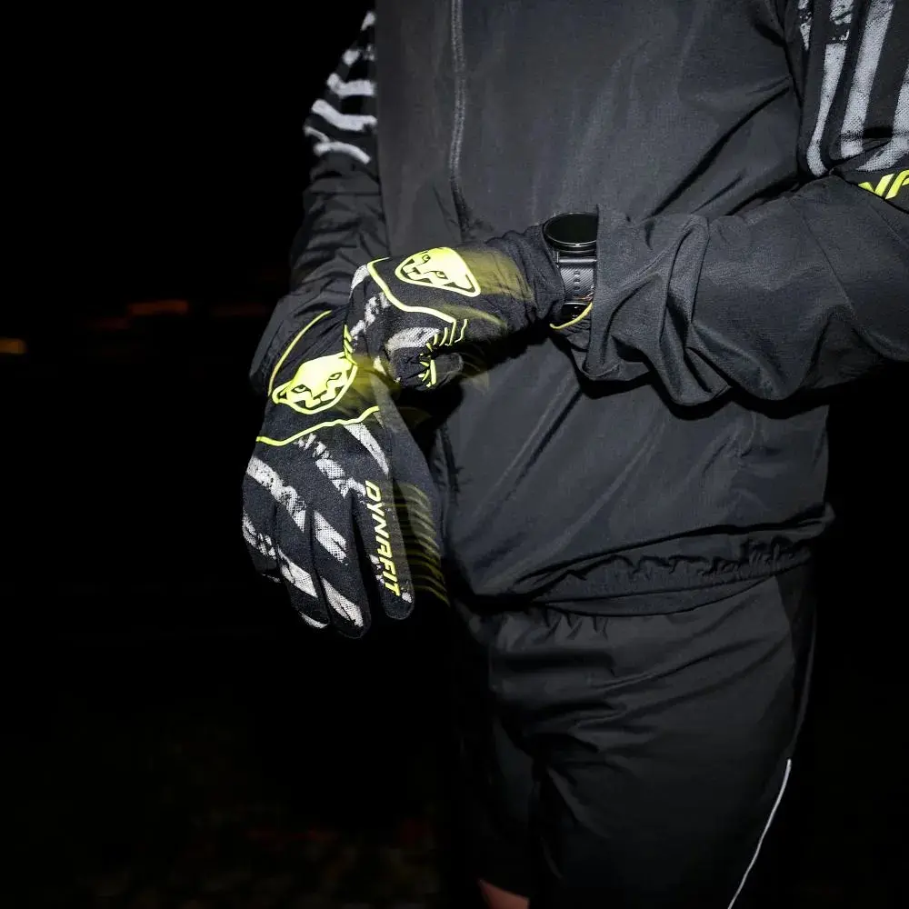 Перчатки Dynafit Trail Reflective Gloves S Чорний-Жовтий - фото 3