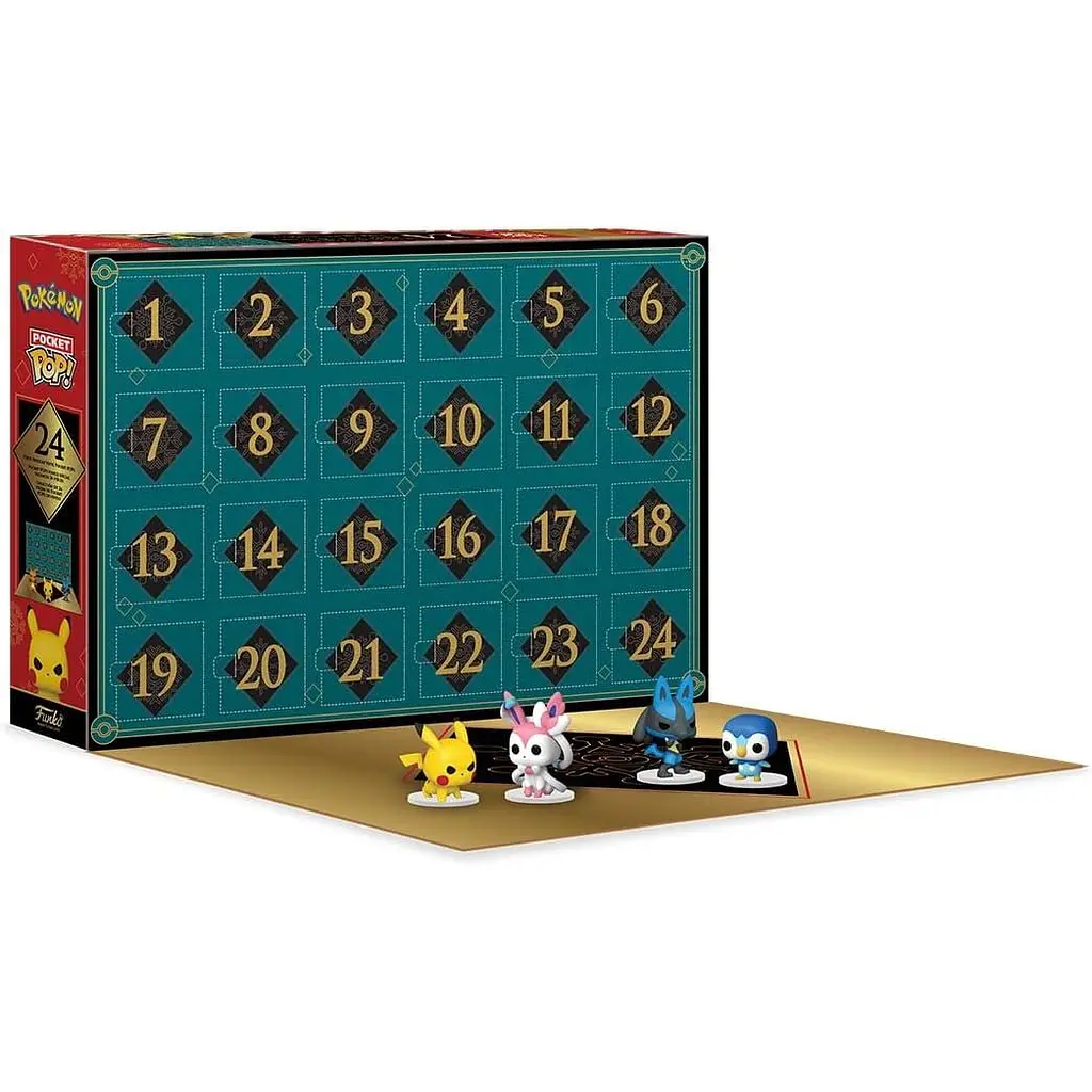 Адвент календар Funko Фанко Pokemon 24 вінілових фігурки Покемони 2023 4 см АС F P 2023 - фото 2