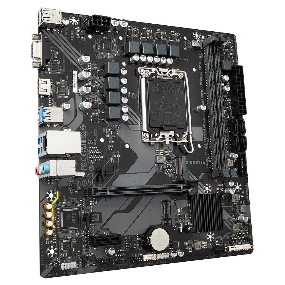 Материнская плата Gigabyte B760M H DDR4 Socket 1700 - фото 3