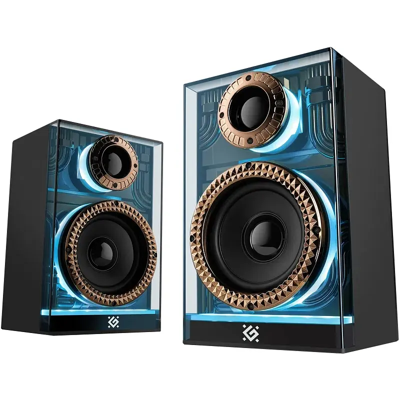 Акустична система 2.0 Defender Futuro, 20Вт Bluetooth/USB/TF/AUX, LED, чорна - фото 5