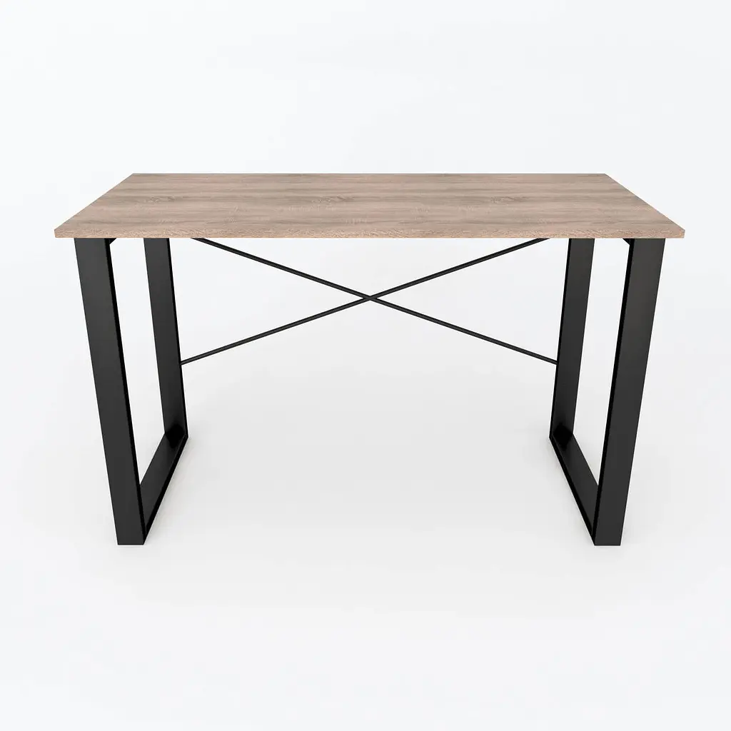 Письменный стол Ferrum-decor Драйв 750x1200x700 Черный металл ДСП Дуб Сонома Трюфель 16 мм (FRD-103175) - фото 3