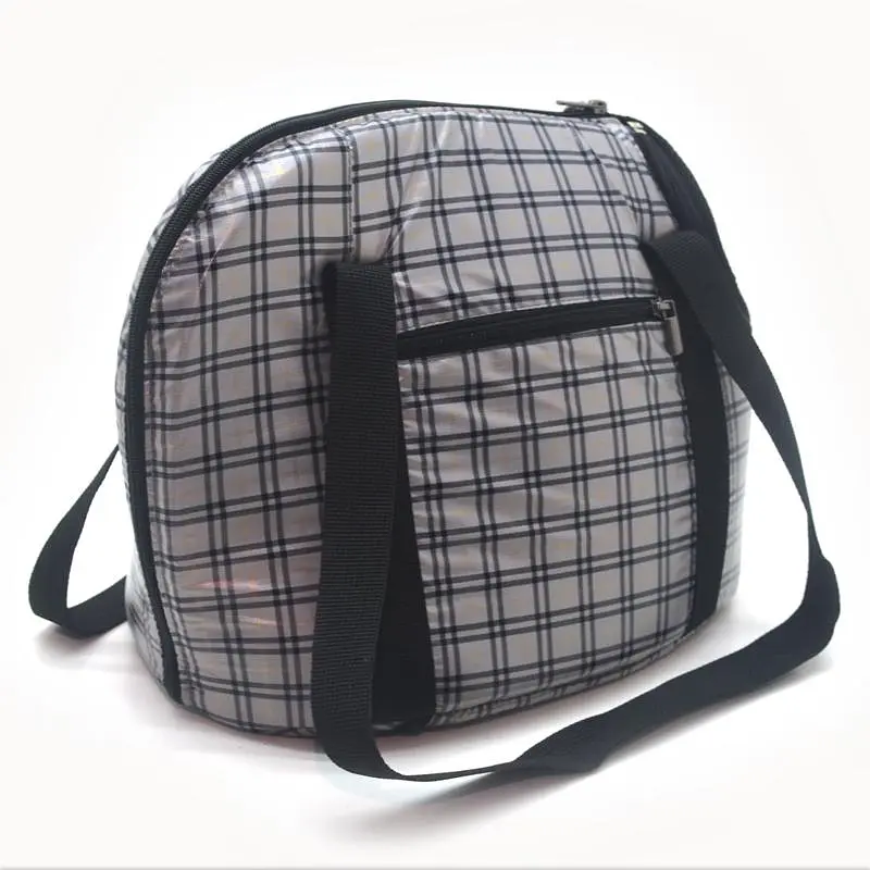 Сумка переноска Zoo-hunt Клетка для кошек и малых пород собак серая №1 22х42х31 см - фото 5