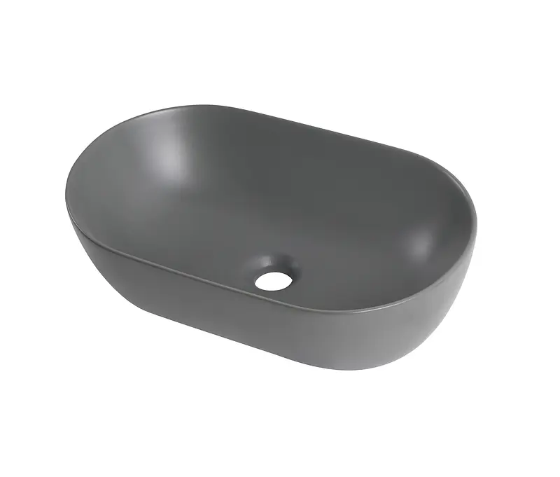 Умивальник накладний Mixxus Premium Ellipse-0109 500x300x140 мм MP6653, Графит - фото 7