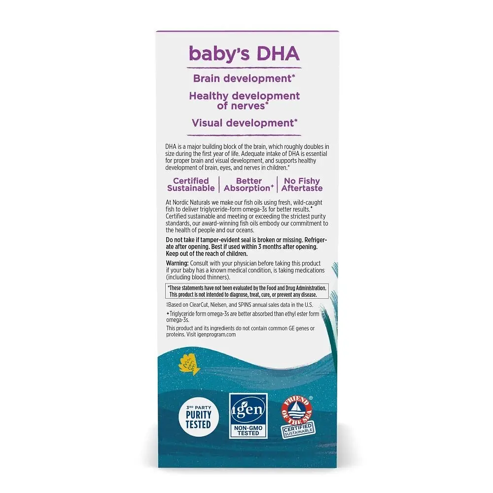Жирні кислоти Nordic Naturals Baby's DHA, 60 мл - фото 4
